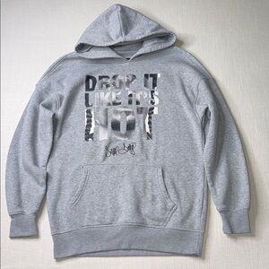 Signature Gray Graphic Hoodie for Men